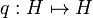 q:H\mapsto H