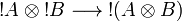 \oc A\tens\oc B\longrightarrow\oc(A\tens B)