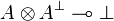 A\tens A\orth \limp\bot