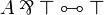 
A \parr \top \linequiv \top 