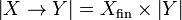 \web{X\rightarrow Y} = X_{\mathrm{fin}}\times \web Y