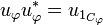 u_\varphi u_\varphi^* = u_{1_{C_\varphi}}