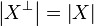 \web{X\orth} = \web X