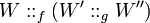 W\dblcolon_f{(W'\dblcolon_g{{W}''})}