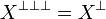 X\triorth = X\orth