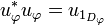 u^*_\varphi u_\varphi = u_{1_{D_\varphi}}