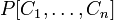 P[C_1,\ldots,C_n]